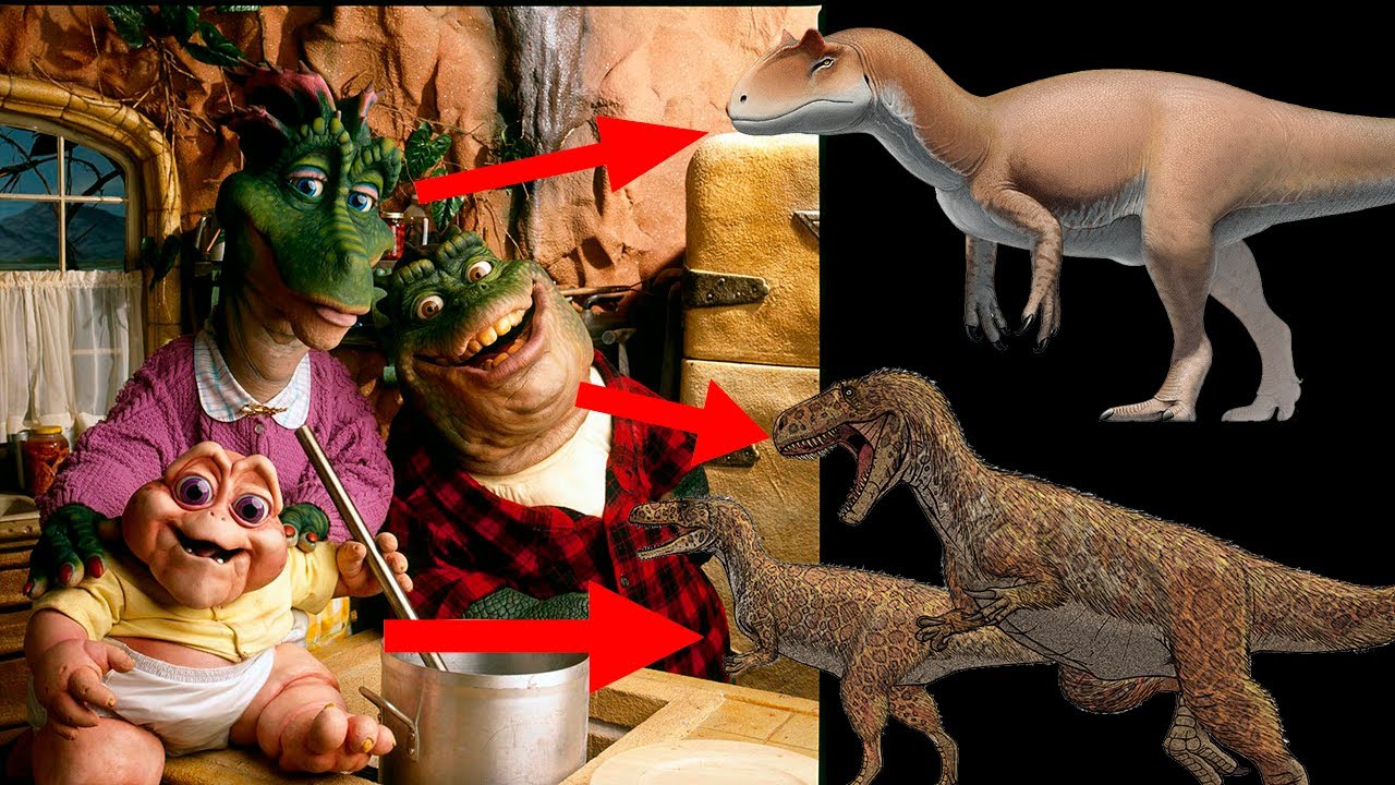 Quais são as espécies de dinossauros de "Família Dinossauros"?