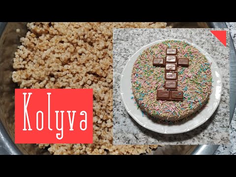 KOLYVA  'Traditional pearl barley (whole wheat grains) and walnuts DESSERT #wheat