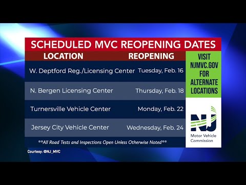 NJ Motor Vehicle Commission Closures For Presidents Day & Coronavirus