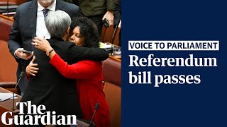 Indigenous voice to parliament: the moment the Senate passes historic referendum bill