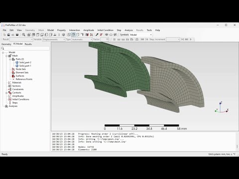 PrePoMax & CalculiX - Revolved meshes