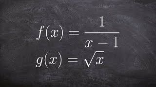 Finding the domain from the composition of two functions