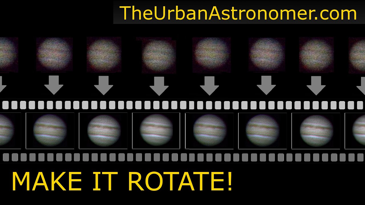 Capture the Rotation of Jupiter - A Tutorial using PIPP, Autostakkert and RegiStax