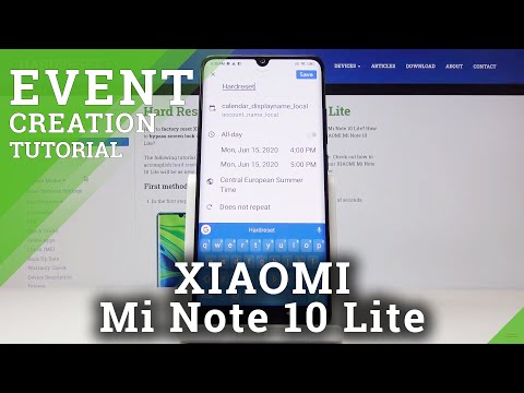 How to Add Event to Calendar in Xiaomi Mi Note 10 Lite - Create Reminder