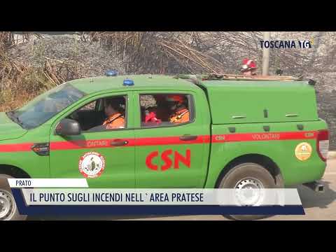 2022-07-27 PRATO - IL PUNTO SUGLI INCENDI NELL'AREA PRATESE