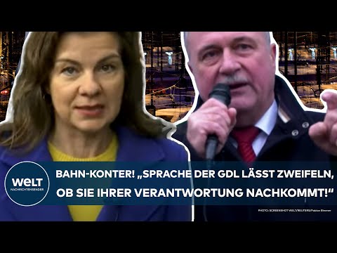 DEUTSCHE BAHN: Mega-Streik! "Sprache der GDL lässt zweifeln, ob sie ihrer Verantwortung nachkommt!"