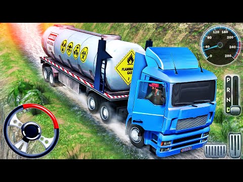 Oil Tanker Truck Driving Simulator - Cargo Transporter Offroad Uphill Driver 3D - Android GamePlay