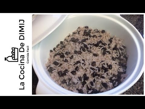 Arroz co frijoles negros