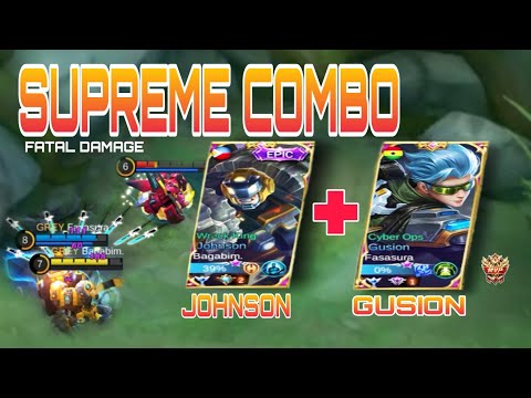 SUPREME COMBO TOP1 GLOBAL - JOHNSON + GUSION - Mobile legends bang bang