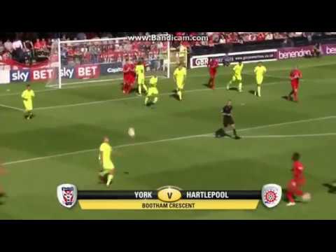 York City 1-2 Hartlepool United - 15th August 2015
