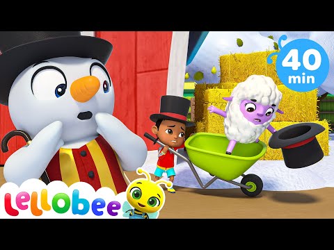 Snowman Juggling with Veg and Fruit! | Kids Tunes! - Lellobee Farm Songs for Children