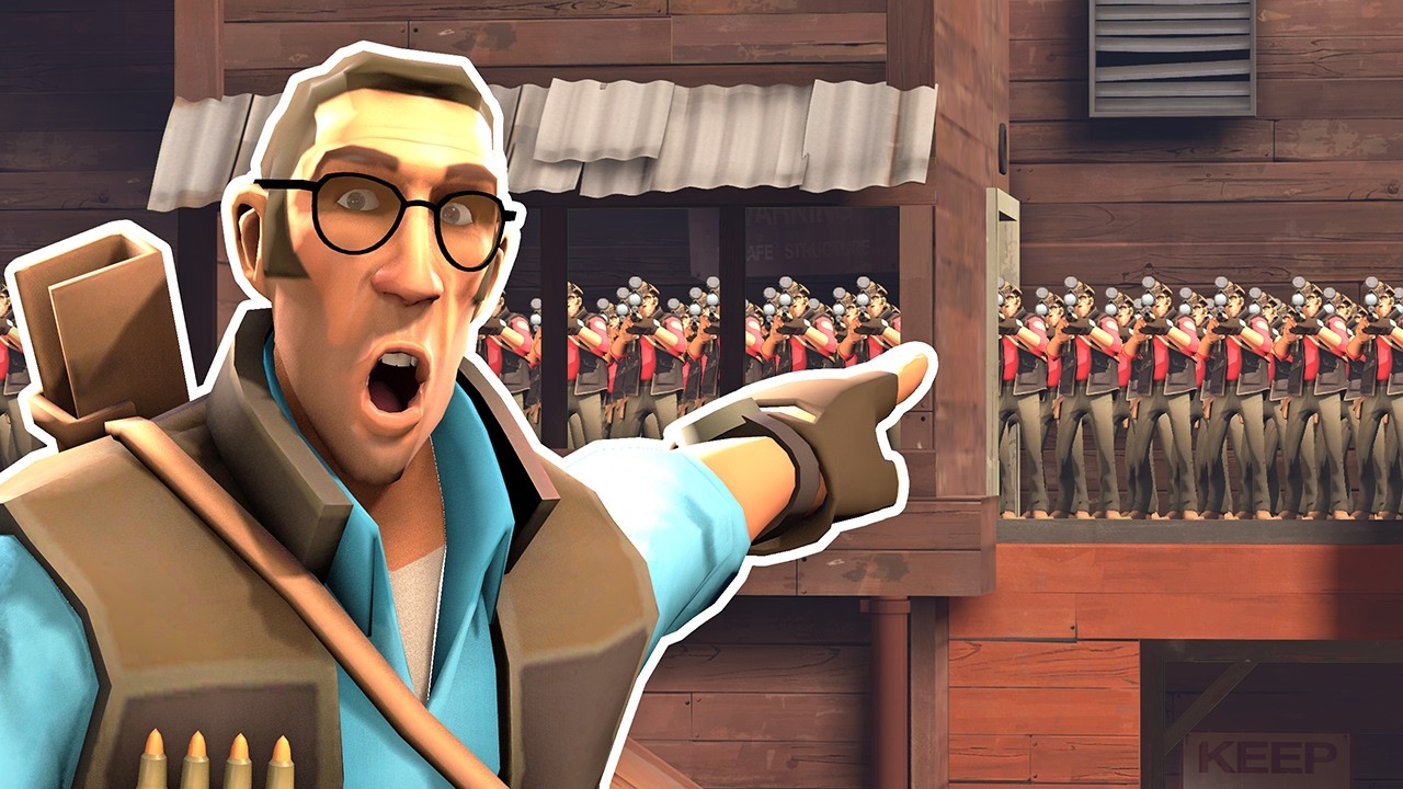 I Trapped 100 Sniper Bots in 2Fort.