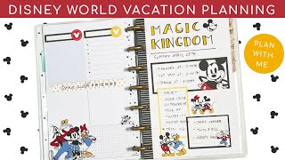 Plan with Me - Disney World Vacation | Happy Planner