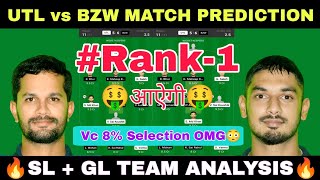 UTL vs BZW Dream11 Prediction | UTL vs BZW Andhra Pradesh T20 | utl vs bzw dream11 today match team