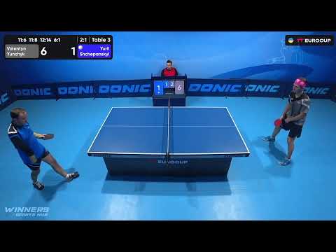 10:45 Valentyn Yunchyk - Yurii Shchepanskyi 17.07.2023 TT Euro.Cup Ukraine  Star. Table 3