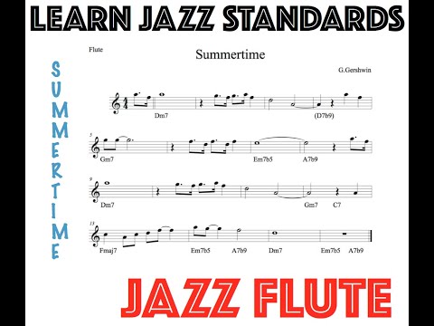 Learn Jazz Standards | Summertime | Jazz Flute