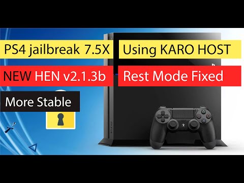 NEW HEN v2.1.3b by Karo Host | PS4 jailbreak 7.50/7.51/7.55  | Rest Mode | More Stable