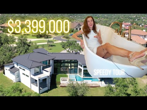 $3,399,000 Lakeway, TX Mansion Home Tour - 2 minute tour! - Come Inside 6,732 Sq Ft