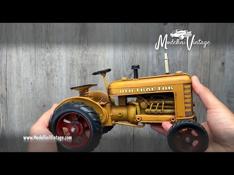 Modellino Vintage Trattore d'epoca da collezione