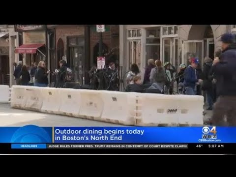 Outdoor Dining Season Begins In Boston's North End, Waltham's Moody Street