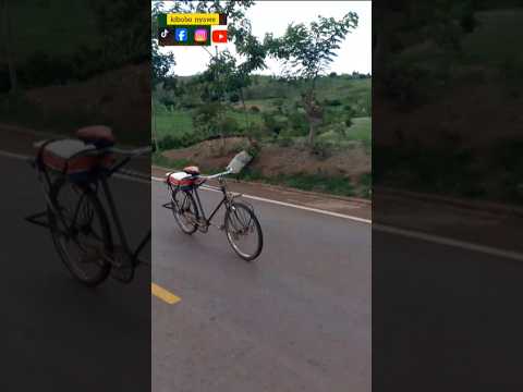 to jump off a moving bicycle and go for a ride funny video#kibobonyawe #comedy #funny #memes
