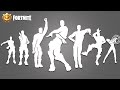 Fortnite Legendary Battlepass Dances With The Best Music! (Orange Justice, Surfin Bird, Steady)