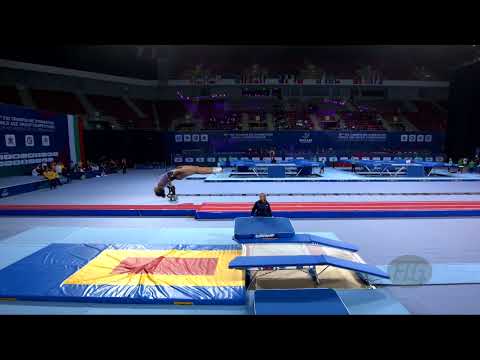 NOBUHARA Shelby (USA) W - 2022 Trampoline Worlds, Sofia (BUL) - Q Double Mini Exercise 2