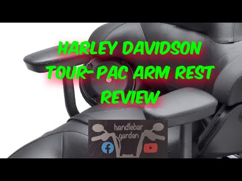 Harley Davidson Passenger Arm Rest Review #harleydavidson #armrest #tourpac #handlebargarden