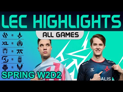 LEC Highlights Week2 Day2 LEC Spring 2023 All Games By Onivia