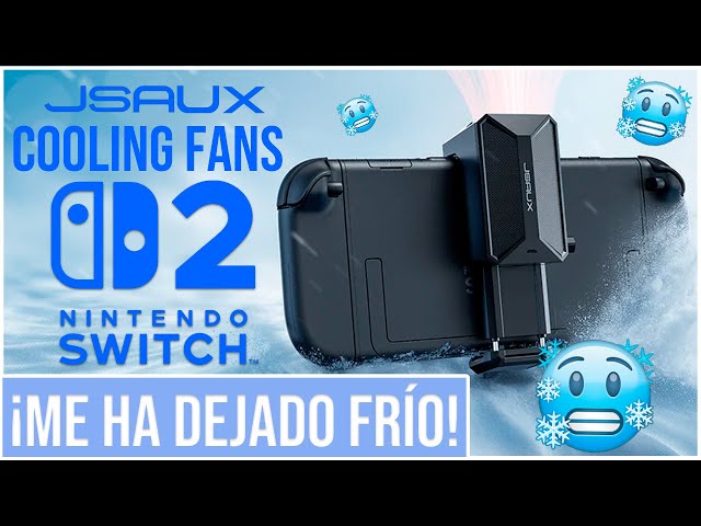 Vídeo relacionado con Vibsky Ventilador de refrigeración para Nintendo Switch 2 con 3 niveles de velocidad ajustables, control de botón, para un diseño compacto de ABS mejorado para un rendimiento