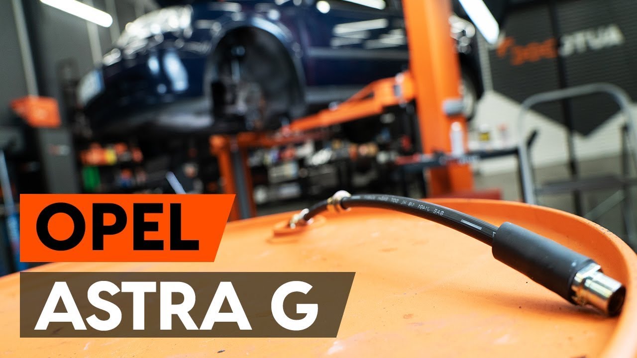 Jak wymienić przewód hamulcowy elastyczny przód w Opel Astra G F48 - poradnik naprawy