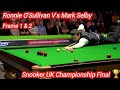 Ronnie O'Sullivan V's Mark Selby (frame 1 & 2). Snooker UK Championship Final 🏆.