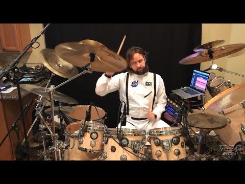 Marco Minnemann recording Yuval Ron "I Believe in Astronauts" (2)