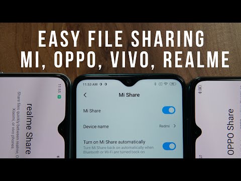 Easy Sharing of files among Xiaomi, Realme, Vivo, OPPO phones without any app - Only needs Wi-Fi