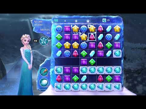 Frozen Free Fall: Snowball Fight Level 62 Walkthrough - No Power Ups