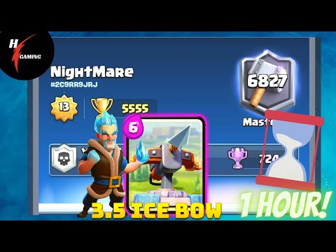 Ice Bow 3.5 Xbow Deck - Clash Royale Top Ladder Gameplay