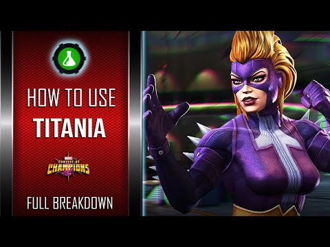 How To Use TITANIA Easily | Full Breakdown | Marvel Contest Of Champions