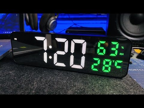 3D Digital LED Alarm Clock with Temperature & Humidity | DCX-671 | Review & Settings