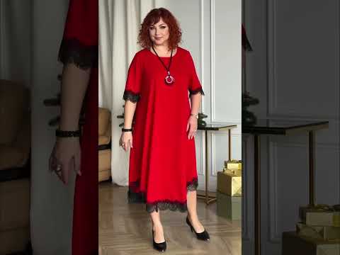 Платье миди креп с кружевом - фото 1 - id-p2854288690