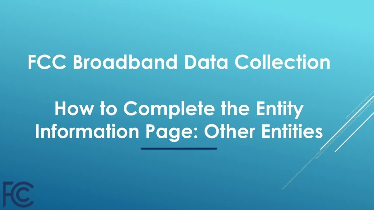 How to Complete the Entity Information Page: Other Entities