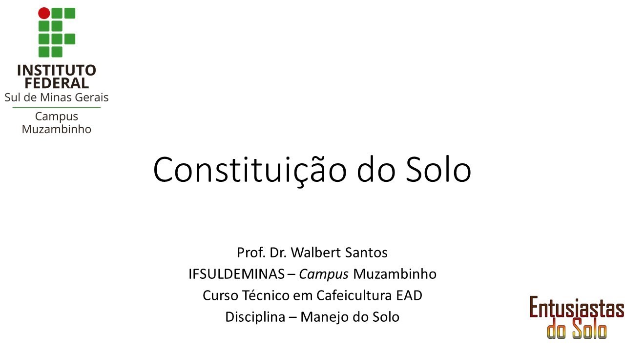 #4 Constituição/Composição do Solo