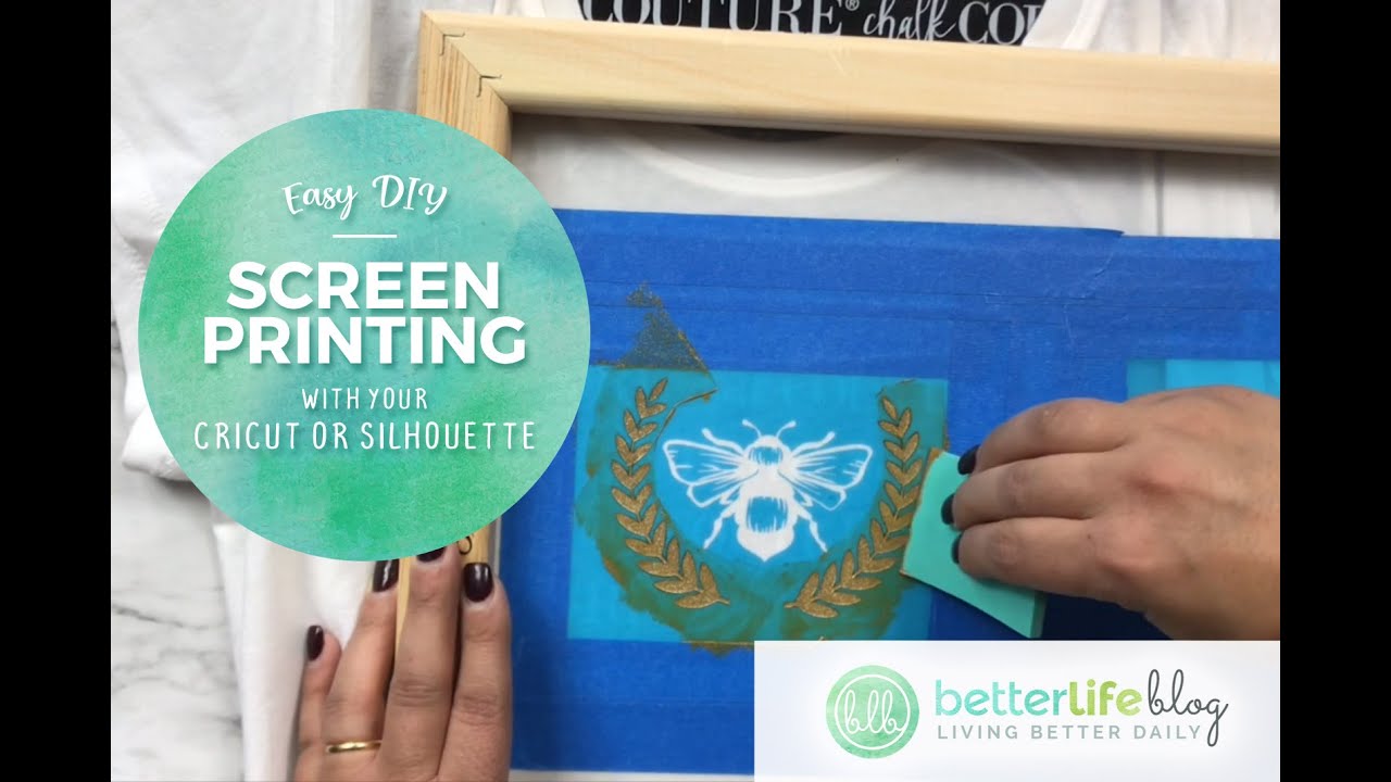 Easy DIY Screen Printing using Cricut or Silhouette