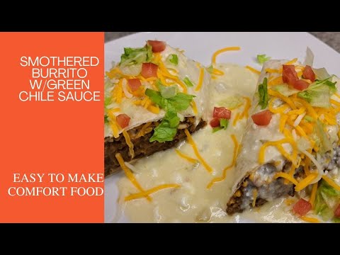 How to Make Smothered Burritos W/Green Chile Sauce #mexican #cookingchannel