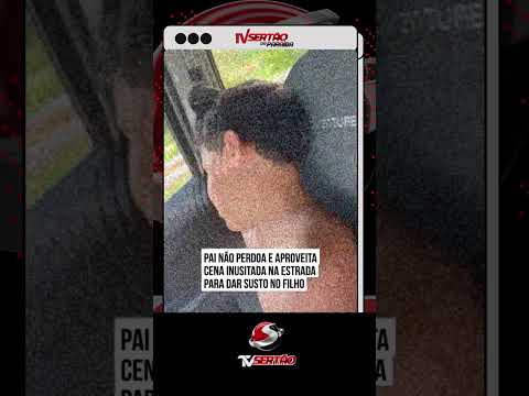 Caminhoneiro prega peça no filho com cena inusitada na estrada e vídeo viraliza