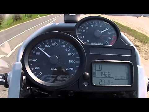 0-100 kmh Acceleration Beschleunigung BMW R1200GS 2012