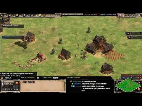 AoE 2 : Définitive Edition - TOURNOI SAUVAGE #1  - Azawa vs Uzikoti - ARABIA
