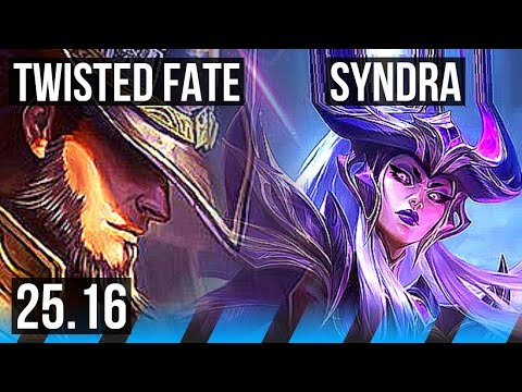 TWISTED FATE vs SYNDRA (MID) | KR Master | 25.16