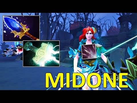 SMG.MIDONE WINDRANGER [12/0/15] WITH MJOLLNIR AND AGHANIM SCEPTER | DOTA 2 7.32 GAMEPLAY