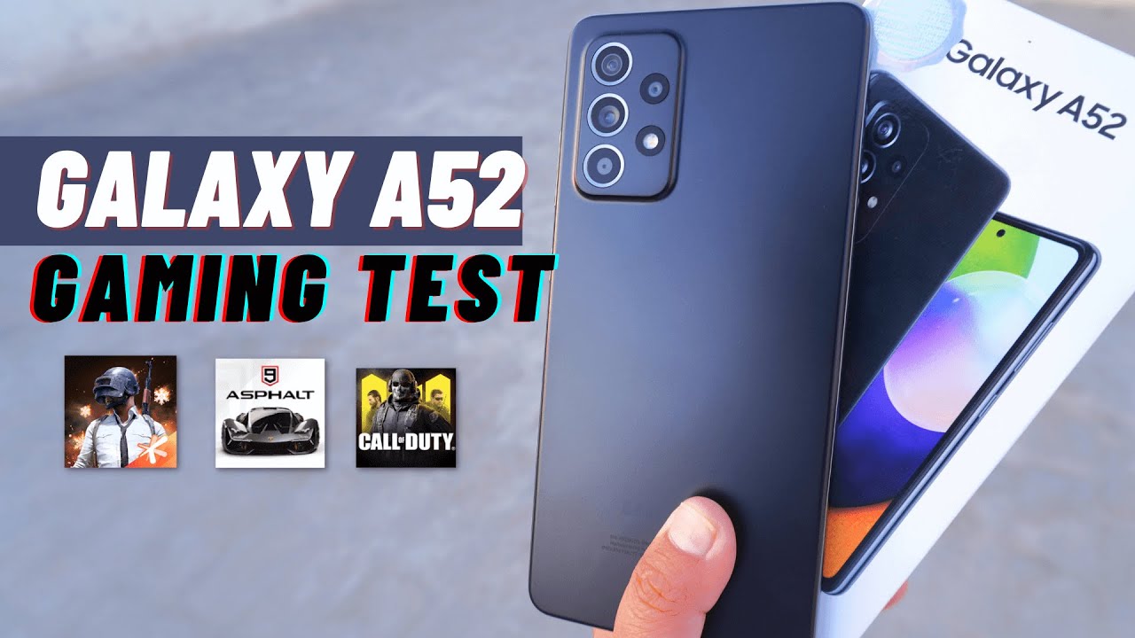 Samsung Galaxy A52 Gaming Test | PUBG, Asphalt 9, COD Mobile
