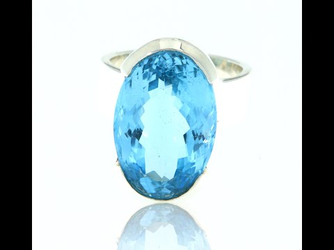 Inel Argint 925 Topaz Natural - Diafan si Stralucitor